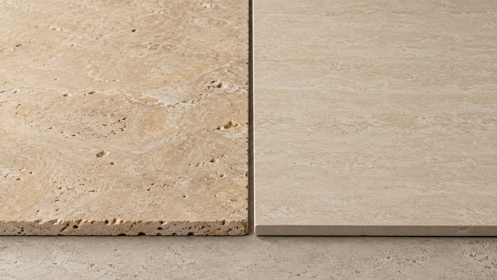 Travertin ou carrelage : quelle différence ?